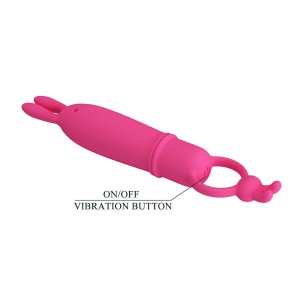 PRETTY LOVE - DELIA VIBRATEUR RABBIT AVEC ANNEAU DE RÉSISTANCE