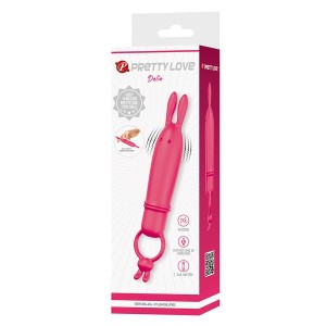 PRETTY LOVE - DELIA VIBRATEUR RABBIT AVEC ANNEAU DE RÉSISTANCE