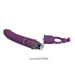 PRETTY LOVE - CORA VIBRATEUR EN FORME DE PÉNIS AVEC ANNEAU DE RÉSISTANCE
