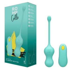 ROMP - CELLO VIBRANT MULTIFONCTION CELLO TURQUOISE AVEC TÉLÉCOMMANDE