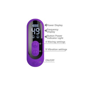 PRETTY LOVE - VIBRATEUR LAPIN SABIEN AVEC STIMULATION PAR TAPOTEMENTS ET LED VIOLETTE