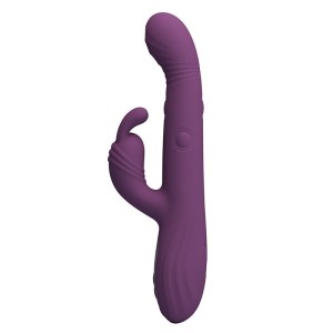 PRETTY LOVE - DEE VIBRATEUR LAPIN MULTIFONCTION OSCILLANT ET À PERCUSSION VIOLET