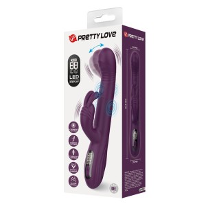 PRETTY LOVE - DEE VIBRATEUR LAPIN MULTIFONCTION OSCILLANT ET À PERCUSSION VIOLET