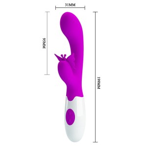 PRETTY LOVE - VIBRATEUR LAPIN VIOLET 30 FONCTIONS BAISER PAPILLON