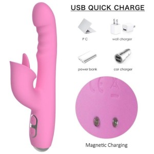 NALONE - T-MAY VIBRATEUR LAPIN MAGIC STICK ROSE