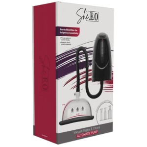 SHE.E.O - POMPE À VIDE AUTOMATIQUE POUR VAGIN ET CLITORIS NOIR