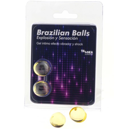 TALOKA - 2 BALLES BRÉSILIENNES VIBRANT and EFFET DE CHOC GEL EXCITANT