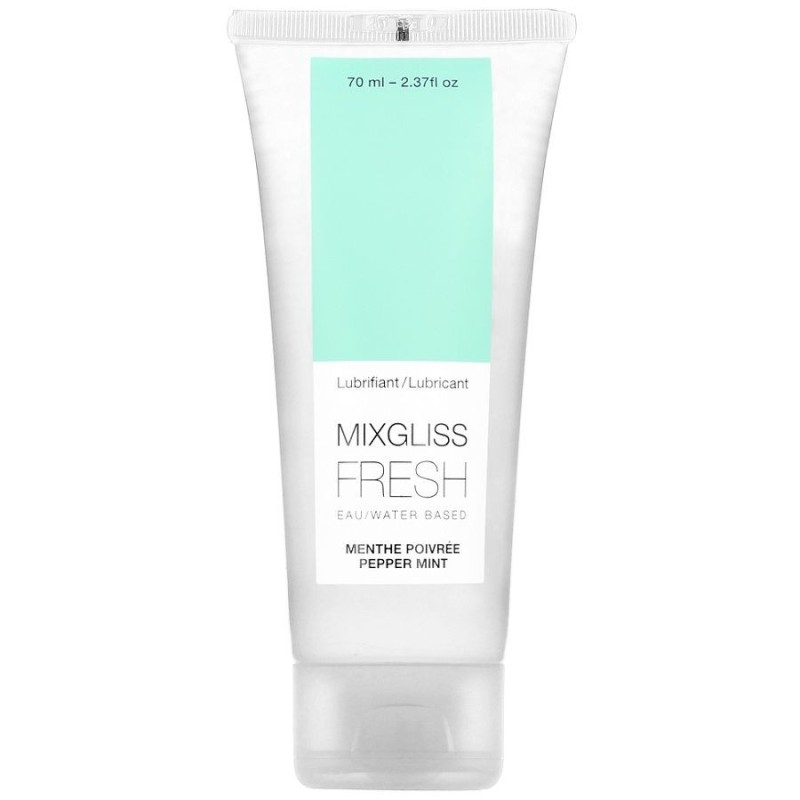 MIXGLISS - LUBRIFIANT BASE DEAU EFFET FROID SAVEUR MENTHE 70 ML