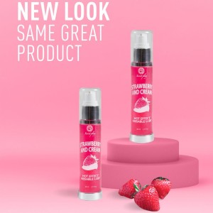 SECRETPLAY - LUBRIFIANT 2-1 EFFET CHALEUR FRAISE and CRÈME 50 ML