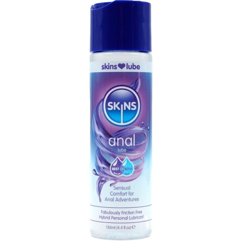 SKINS - Lubrifiant anal hybride à base deau et de silicone 130 ml