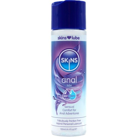 SKINS - Lubrifiant anal hybride à base deau et de silicone 130 ml