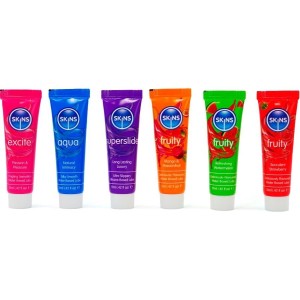 KIT DE LUBRIFIANTS VITAL and FRUITY POUR LA PEAU - 6 x 12 ML