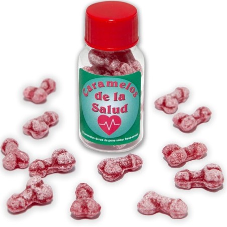 DIABLO PICANTE - 12 BONBONS SANTÉ FORME PÉNIS FRAISE-CERISE