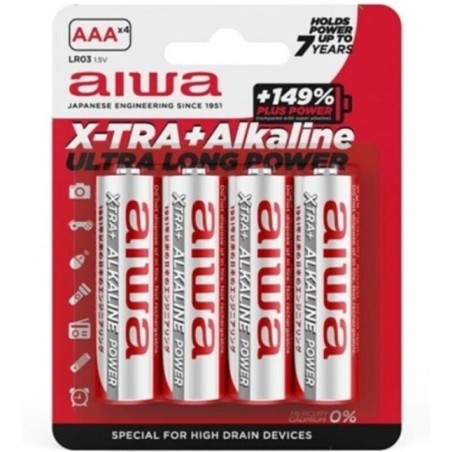 AIWA - PILE ALCALINE X-TRA AAA LR03 BLISTER4