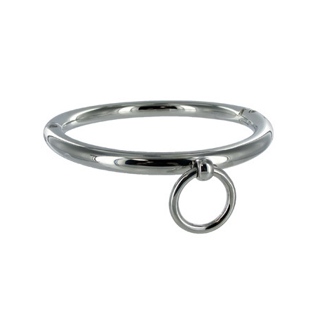 METAL HARD - COLLIER BDSM AVEC ANNEAU 10CM
