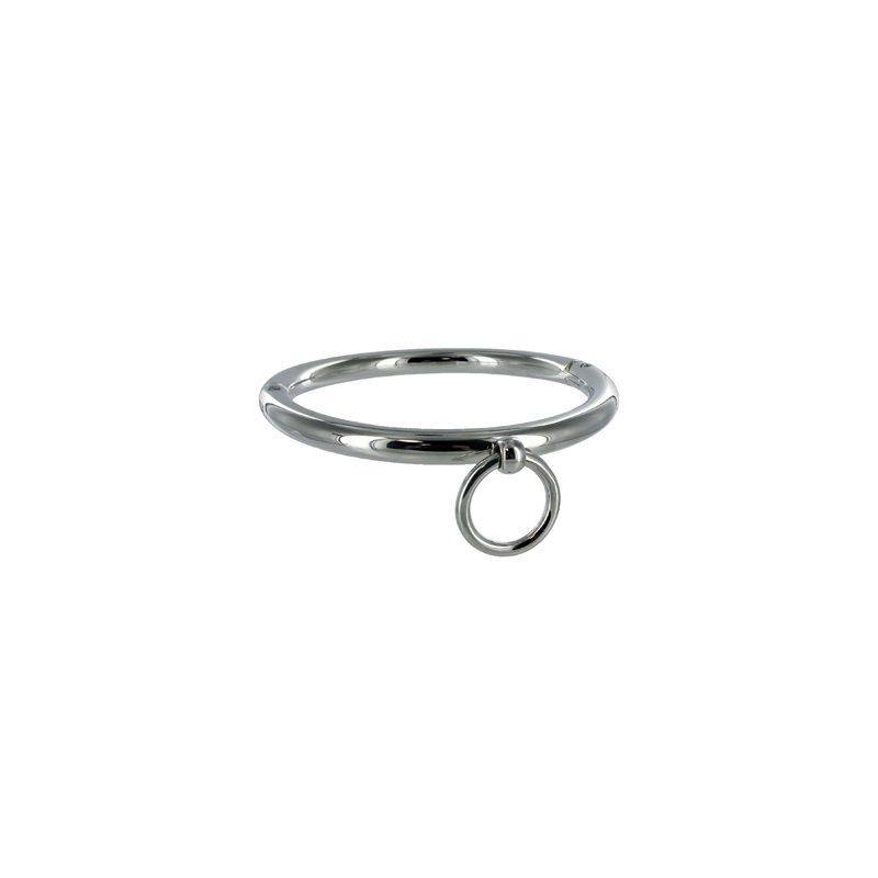 METAL HARD - COLLIER BDSM AVEC ANNEAU 18CM