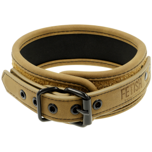 FETISH SUBMISSIVE ORIGIN - COLLIER CHAÎNE DOUBLÉE DE NÉOPRÈNE