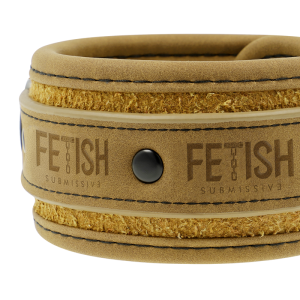 FETISH SUBMISSIVE ORIGIN - MENOTTES EN CUIR VEGAN AVEC DOUBLURE EN NÉOPRÈNE