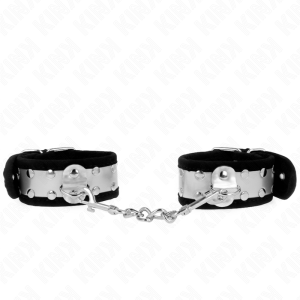 KINK - APPUI-POIGNETS FINS NOIR - ARGENT 30 X 4 CM