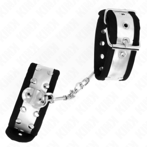 KINK - APPUI-POIGNETS FINS NOIR - ARGENT 30 X 4 CM