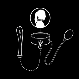 FETISH SUBMISSIVE BONDAGE - COLLIER DÉTRANGLEMENT GONFLABLE AVEC CHAÎNE