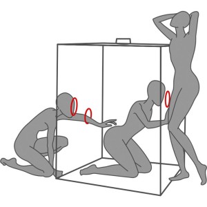 SECRET DOME - KINK CLUB CABIN SCANDALE NOIR ET ROUGE