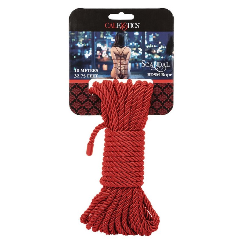 CALEXOTICS - SCANDAL CORDE BDSM ROUGE 10 M