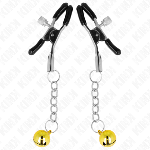 KINK - PINCES À METON PENDENTIF JINGLE BELL OR 6 CM