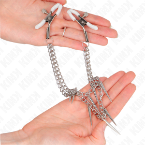KINK - PINCES À METELIER AVEC CHAÎNES À POINTES 30 CM