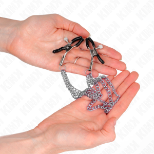 KINK - PINCES À METELIER AVEC 3 CHAÎNES ARGENT 20-23-28 CM