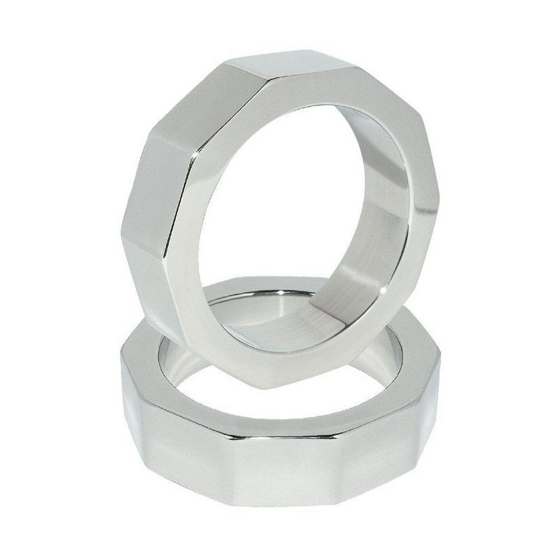 METAL HARD - ANNEAU DE PÉNIS ET DÉCROU DE TESTICULE 45 MM