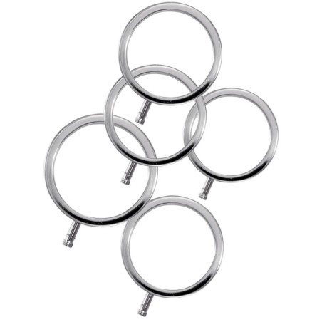 ELECTRASTIM - ELECTRARINGS ANNEAUX PÉNIS EN MÉTAL PACK DE 5