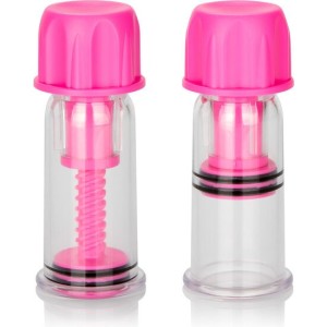 CALEXOTICS - VENTOUSE À TÉTINE ROSE À TOURNER VIDE