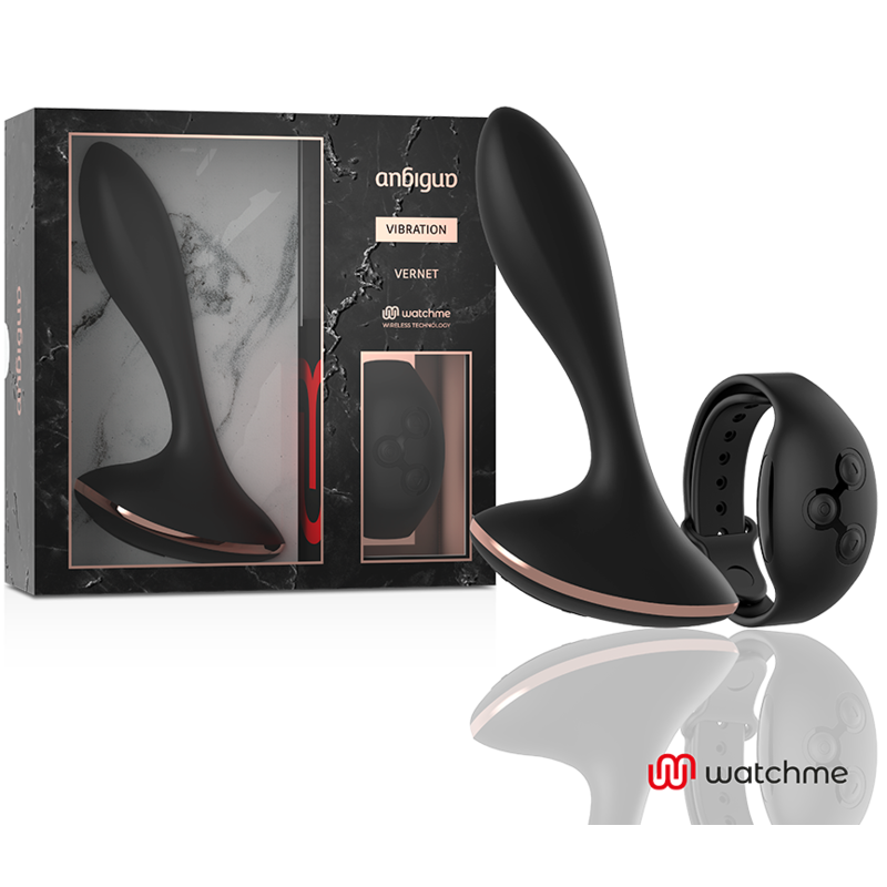 ANBIGUO - WATCHME VIBRATEUR TÉLÉCOMMANDE PLUG ANAL VERNET