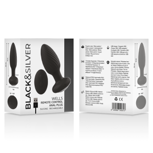 BLACKandSILVER - TÉLÉCOMMANDE DU ROTATEUR ANAL EN SILICONE WELLS PLUG