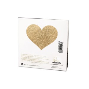 BIJOUX - INDISCRETS CACHE-METONS FLASH COEUR DOR