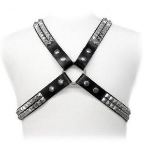 LEATHER BODY - HARNAIS CLOUS PYRAMIDAUX