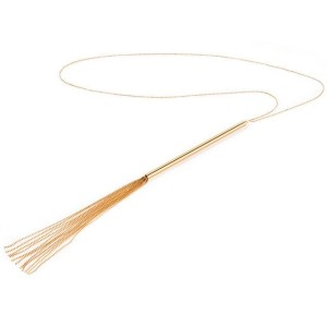 BIJOUX - MAGNIFIQUE COLLIER CHAÎNE - FOUET MÉTAL