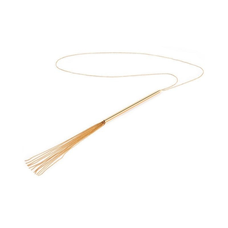 BIJOUX - MAGNIFIQUE COLLIER CHAÎNE - FOUET MÉTAL