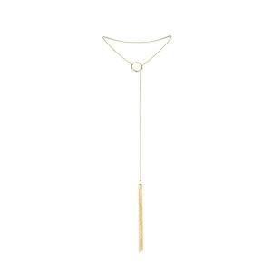 BIJOUX - MAGNIFIQUE COLLIER EN MÉTAL FRANGES DORÉES