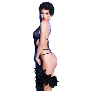 CHILIROSE - CR 4479 BODY SANS CROCHET BLEU S-M