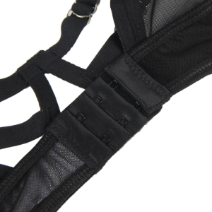 SUBBLIME - ENSEMBLE DEUX PIÈCES DE SOUTIEN-GORGE TRANSPARENT ET BANDES S-M