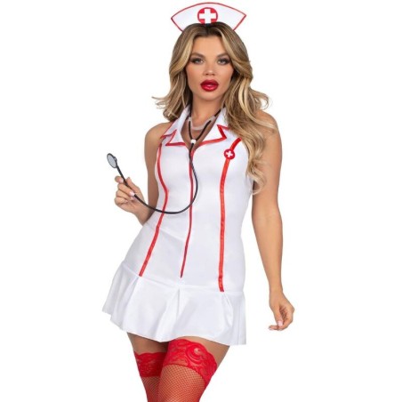LEG AVENUE - COSTUME DINFIRMIÈRE EN CHEF BLANC S-M