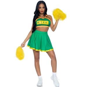 LEG AVENUE - COSTUME POM-POM GIRLS VERT S-M