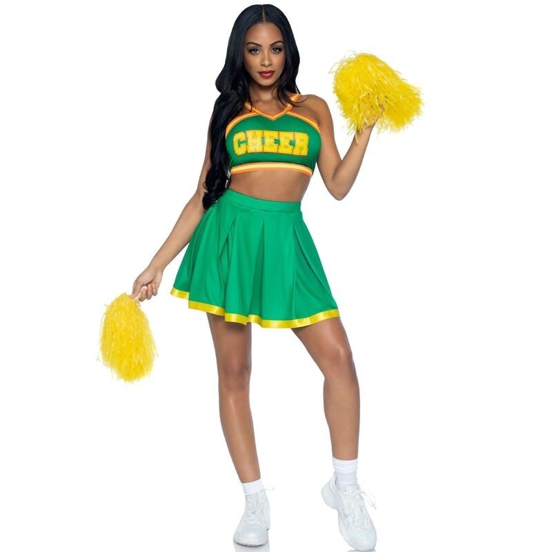 LEG AVENUE - COSTUME POM-POM GIRLS VERT S-M
