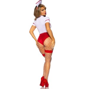 LEG AVENUE - COSTUME INFIRMIÈRE SEXY ROUGE-BLANC M