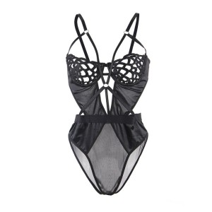 SUBBLIME - 954055 BODY SEXY EN DENTELLE NOIR S-M
