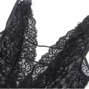 SUBBLIME - 954383 BODY SEXY AVEC PORTE-JARRETELLES NOIR S-M