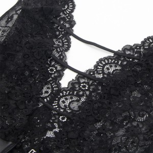 SUBBLIME - 954390 BODY SEXY AVEC PORTE-JARRETELLES NOIR L-XL
