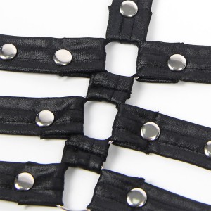 SUBBLIME - 954413 BODY BONDAGE EN CUIR NOIR L-XL